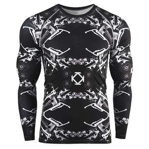 High Quality Custom Sublimation <b>Printing</b> Breathable Quick Dry Rash Guard Polyester Fabric Gym Fitness <b>Surfing</b> Diving Martial - Product Image 1