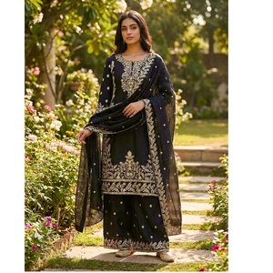 Most Selling Ladies <b>Kurti</b> Palazzo With Matching Dupatta Trendy Traditional Wear Set <b>For</b> <b>Women</b> And Girls Available <b>For</b> Sale - Product Image 1