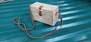 Bolso de Mano Ecológico de Jacinto de Agua, Tejido en Paja, Forro de Algodón Impermeable, Estilo Vintage Nacional, 99 Gold Data Vietnam - Product Image 2