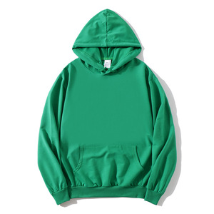 Sudadera con Capucha para Hombre, Color Sólido, Corte Regular, Algodón French Terry, Informal, con Bolsillo, para Otoño - Product Image 1