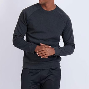 Men's Soft Plush Fleece Lined <b>Crewneck</b> Sweatshirt Solid Athletic Pullover Comfortable Warm Cotton Blend Premium Casual - Product Image 3