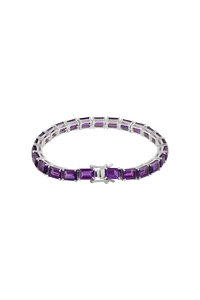 Amethyst <b>Bracelet</b> in 92.5 Sterling Silver KLSB-20433 - Product Image 3