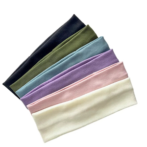 Bandeau de sport tricoté large et uni pour le yoga, toutes saisons, ajustement universel, respirant, style fin, vente en gros - Product Image 1