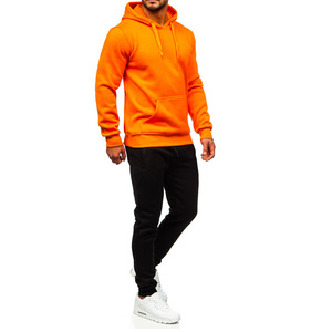 Ensemble de survêtement unisexe 100% coton personnalisé avec impression, pour homme, été, avec sweat à capuche et pantalon - Product Image 5