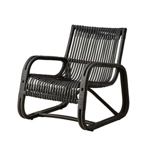 Silla de Salón Hecha a Mano con Detalles de Caña Natural, Silla de Interior para Sala de Estar, Silla de Descanso No Apilable - Product Image 1