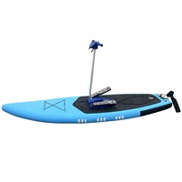 Logo personnalisé Ultra Wide Pédale Sup Gonflable Stand Up Paddle Board Avec Pédale
