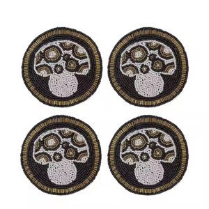 Posavasos de Vidrio con Cuentas de Primera Calidad, con Diseño Artístico Festivo, Duraderos y Novedosos para Decoración del Hogar - Product Image 4