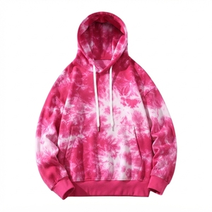 Sudadera con capucha de alta calidad, estilo tie-dye, de algodón y poliéster, al por mayor. - Product Image 1