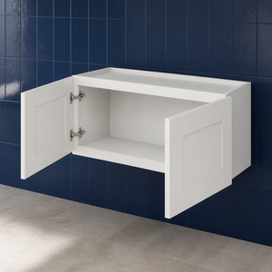Gabinete de Cocina de Pared OEM de 33 x 12 Pulgadas, Blanco, Estilo Shaker, RTA, Venta al por Mayor, Fábrica en Vietnam - Product Image 5