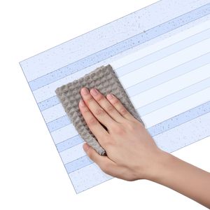 Tenda a strisce in PVC trasparente, lunghezza 150 piedi x larghezza 8, per porte di celle frigorifere, magazzini logistici, rotolo sfuso, fai da te IT - Product Image 2