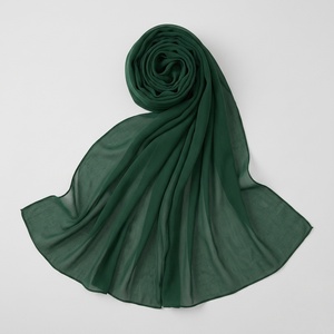 Stylish Womens Chiffon Scarves Soft Lightweight Breathable Customizable Hijab <b>Wrap</b> Muslim Shawl Long Fashion <b>Head</b> Scarf - Product Image 1