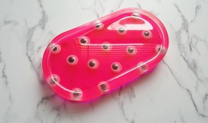 Plateau en résine à paillettes métalliques avec incrustation de cuivre, style industriel, pour décoration intérieure, plateau de service en gros, art fait main - Product Image 4