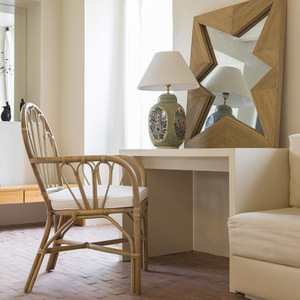 Miroir mural unique en rotin, miroir décoratif en osier naturel captivant, décoration bohème nordique pour la maison, parfait pour la chambre à coucher et le salon - Product Image 6