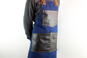 Tablier de travail léger en toile pour restaurant, avec logo personnalisé, vêtements durables et lavables pour le personnel de bar, uniformes de serveur pour salle à manger - Product Image 3