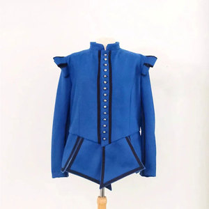 <b>Yellow</b> Woolen Doublet Jacket for Historical Reenactment Traditional Wholesale Outfits Custom Handmade - Product Image 3