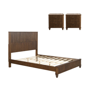 Modern Wooden <b>Bed</b> Frame Bedroom Furniture Custom <b>Size</b> Minimalist Platform <b>Bed</b> Set Solid Wood Headboard <b>Queen</b> King <b>Size</b> <b>Bed</b> - Product Image 2