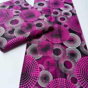 Tela Africana con Estampado de Cera de Senegal, 100% Algodón, Multicolor Vibrante para la Industria de la Moda y Textil - Product Image 1