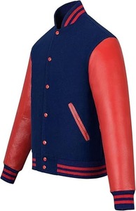 Chaquetas Varsity Unisex al por Mayor, Chaqueta Bomber de Béisbol Personalizada con Letras, Chaqueta Verity con Logotipo Personalizado, 100% Lana con Capucha - Product Image 2