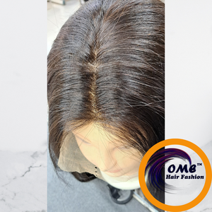 OME 150% Density <b>Long</b> Lace Front Brazilian Human Hair <b>Wig</b> HD Transparent Natural Hairline Soft Remy Light Brown Small Glueless - Product Image 3