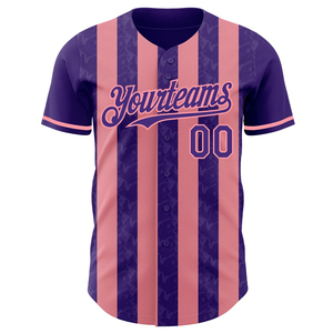 Maillot de baseball personnalisé pour homme, style premium, coupe ajustée, en polyester respirant à séchage rapide, avec boutons sur le devant, pour équipe. - Product Image 5