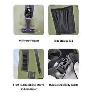 ออกแบบโลโก้ตามสั่ง กระเป๋าเป้กันน้ำ PVC ขนาดใหญ่ 40 ลิตร สำหรับเดินทาง ท่องเที่ยว กีฬา ปีนเขา เดินป่า ลอยน้ำได้ - Product Image 6