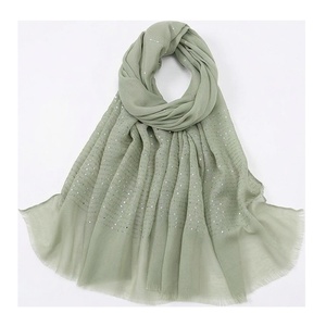 Women's Long <b>Silk</b> <b>Scarf</b> Dot Pattern Glitter Print Elegant Multi-Functional Fashion Accessory All Seasons - Product Image 1