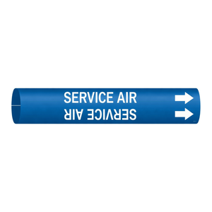 Marqueur de tuyau Brady Service Air Snap-On pour l'identification des tuyaux d'air industriels - Product Image 3
