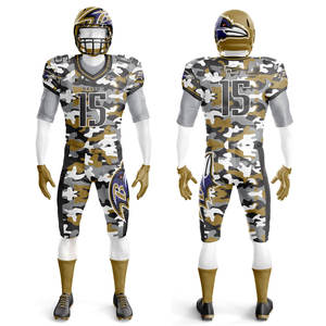 Uniformes de Fútbol Americano Juveniles Personalizados Premium, Completamente Bordados en Tela Twill y Sublimados - Product Image 6