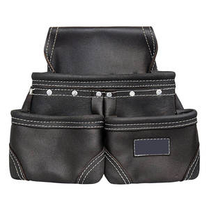 <b>Leather</b> <b>Tool</b> Belt With Multiple Pockets Adjustable Waist Bag For <b>Tools</b> Storage Workwear Accessory 2026 - Product Image 5