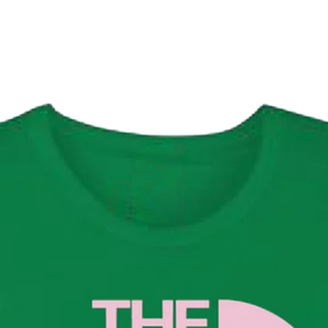 3.AKA The Twelve Club 12 Camiseta verde de algodón premium con cuello redondo, manga corta, suave, transpirable, informal, para mujer - Product Image 2