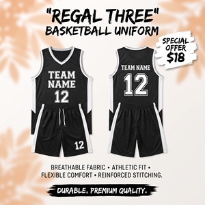 Uniforme de Baloncesto Personalizado con Logotipo Personalizado, Nombre del Equipo Impreso, Conjunto de Camiseta y Pantalones Cortos de Baloncesto, Uniforme de Baloncesto 100% Poliéster - Product Image 1