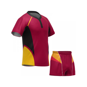 Camiseta de Rugby Sublimada de Alta Calidad, Tallas Personalizadas, Ropa de Equipo, Secado Rápido, Transpirable, Manga Corta, Unisex, Poliéster - Product Image 5