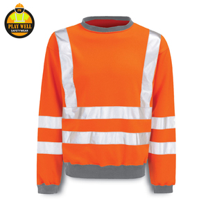 Sweat-shirt de sécurité pour homme avec logo personnalisable, sweat-shirt en polaire haute visibilité, vêtements de travail réfléchissants, sweat-shirt de sécurité - Product Image 1