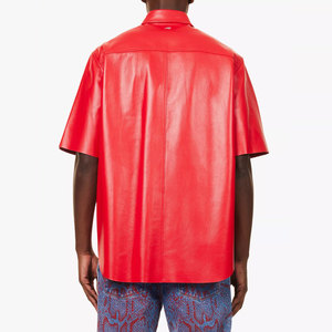 Camisas Casuales de Cuero para Hombre, Ecológicas, Transpirables, Ligeras, Material Premium, Ajuste Cómodo, Personalizables para Uso Diario en la Oficina - Product Image 2