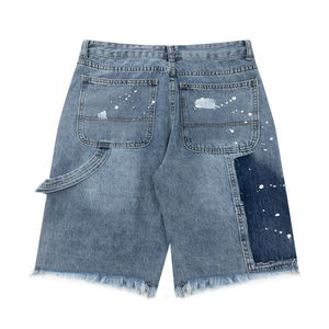 Shorts en jean extensibles taille mi-haute 100 % coton pour femme, coupe droite, séchage rapide, respirant, idéal pour l'été, vente en gros - Product Image 5