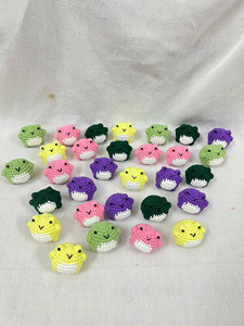 Jouet décoratif en crochet d'animaux en fil doux, poupée en laine faite main au Vietnam, porte-clés pour cadeau de baby shower ou d'amitié - Product Image 3