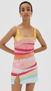 Robe sexy brodée sans manches longueur genou avec ornements de perles et de strass, taille naturelle, décolleté en U, idéale pour le bal de promo - Product Image 2