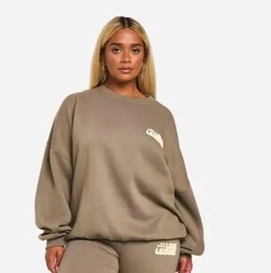 Conjunto Deportivo Casual de Dos Piezas para Mujer, Top de Manga Larga con Cuello Redondo y Pantalones Anchos, Fabricante de Conjuntos Deportivos con Logotipo Personalizado - Product Image 3