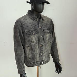 Wholesale Clothing Manufacturer Men's Jackets Custom Basic Solid Color Plaid <b>Jeans</b> Autumn High Quality Vintage Eco-Friendly 100% - Product Image 3