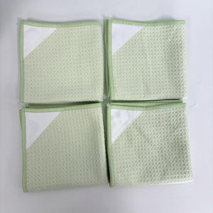 Light Green Microfiber Cleaning Cloth with Stitched Edge for <b>Bowling</b> Ball Maintenance and Polishing Shammy Pad - Product Image 4