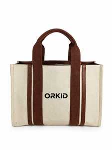Pritam & Co Custom Letter Print Cotton <b>Canvas</b> <b>Tote</b> Bag Reusable Shopping Handbag Wide Strap Shoulder Carry for Daily Travel - Product Image 3