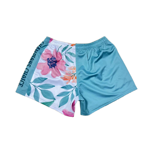 Shorts de rugby unisexes personnalisés OEM 2026, impression par sublimation bicolore, respirants, pour adultes - Product Image 6