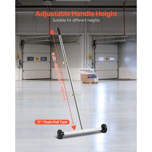 Separatore Magnetico Leggero da 17 Pollici con Ruote, Capacità di Carico 10 Libbre, Manico Regolabile, Spazzatrice Magnetica per Raccogliere Oggetti, Comodo per - Product Image 2