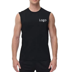 เสื้อกล้ามลำลองผู้ชายผ้าฝ้าย 100% ขายส่งจากปากีสถาน สวมใส่สบาย ระบายอากาศได้ดี พร้อมโลโก้สั่งทำ สีพื้น - Product Image 5