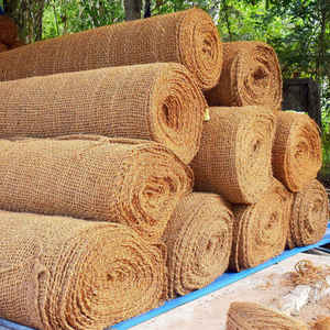 Géotextile en fibre de coco pour le contrôle de l'érosion, le jardinage et le conditionnement du sol, tapis en fibre de coco naturelle tissée, tapis en coco - Product Image 4
