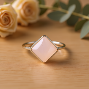 Rose <b>Quartz</b> Fashion <b>Ring</b> 1.8 Grams - Product Image 3