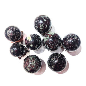 Venta al por Mayor de Esferas de Eudialita, Cristales Naturales, Piedras Preciosas Raras, Esferas de Eudialita Pulidas, Decoración, Regalo para Navidad - Product Image 3