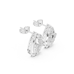 Teenhug Jewels 10K Pave <b>Huggie</b> <b>Earrings</b> Sparkling Everyday - Product Image 5