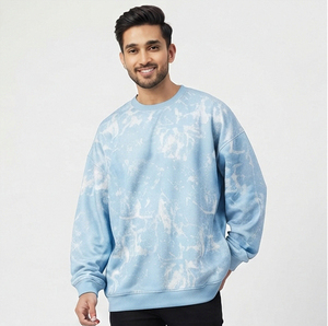 เสื้อสเวตเชิ้ตคอกลมทรงหลวมสำหรับผู้หญิง ผ้าฟลีซโพลีเอสเตอร์ 100% สำหรับฤดูหนาว สไตล์สตรีทแวร์ 350GSM แบบซับลิเมชั่น ทรงหลวม - Product Image 4
