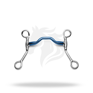 Bocado de Mullen de vástago corto y puerto bajo para caballo, equipo de equitación - Product Image 1